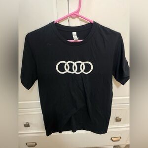 Gildan Black T-Shirt with White Design
